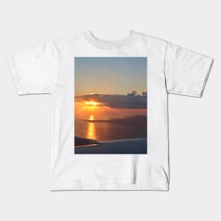 Sunset from a plane Kids T-Shirt